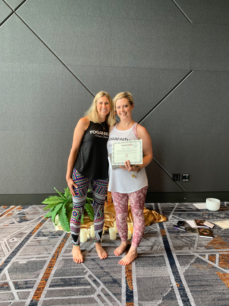 Completing the YogaFaith Program, certificate